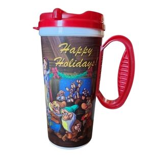 Disney Snow White Christmas Happy Holidays Travel Mug